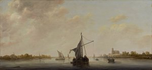 Vue de la Meuse à Dordrecht, c.1645-46 - Aelbert Cuyp