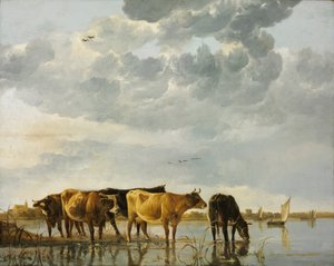 Vaches dans une rivière - Aelbert Cuyp
