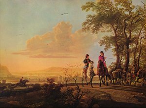 Cavaliers et bergers avec du bétail, 1655-1660