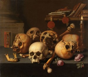 Nature morte de Vanits - Aelbert Jansz. van der Schoor