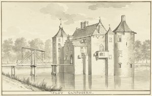 Le château Gansoijen près de Drongelen - Aert Schouman