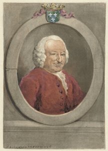 Portrait de Johan Hudde Dedel, en ovale, vers la droite - Aert Schouman