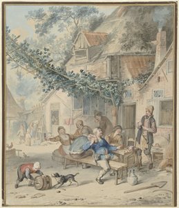 Compagnie joyeuse dans une auberge