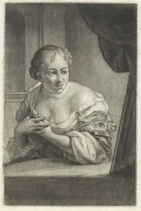Femme devant un miroir