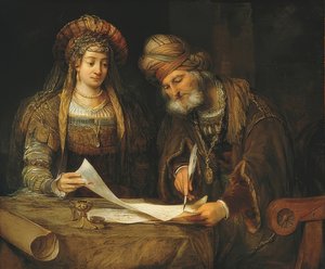 Esther et Mardochée. 1675