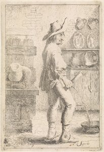 Un homme urinant - Aert van Waes