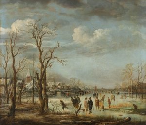 Vue de rivière en hiver, 1630-60 - Aert van der Neer