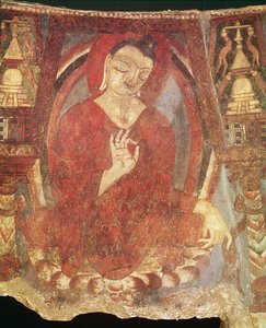 Bouddha assis sur un lotus, 5e-6e siècle - Afghan School