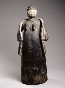 Masque corporel Gelede, culture Yoruba, République du Bénin (bois peint)