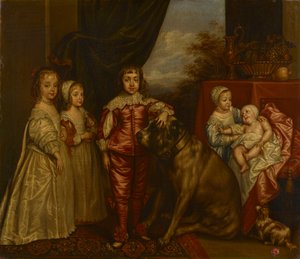 Les cinq enfants aînés de Charles Ier - after Anthony van Dyck