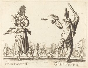 Fracischina et Gian Farina - After Jacques Callot