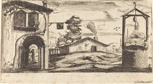 Paysage avec un Puits - After Jacques Callot