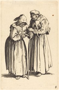Deux femmes mendiantes - After Jacques Callot