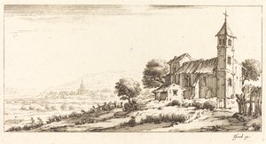 Église du village - After Jacques Callot