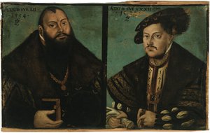 Johann Friedrich I, le Magnanime, Electeur de Saxe et Johann Ernst de Saxe