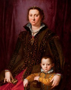 Portrait de Giovanna Chevara et Giovanni Montalvo - Agnolo (circle of) Bronzino
