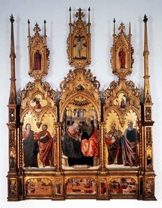 Couronnement de la Vierge, triptyque - Agnolo and Bartolomeo degli Erri