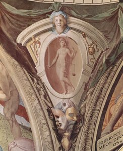 Allégories des vertus cardinales. Fresques dans la chapelle d