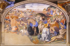 Le passage de la mer Rouge par les Israélites, 1540-1545 - Agnolo Bronzino