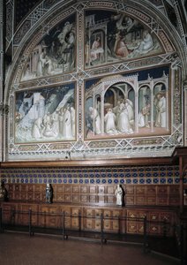 Vue de la chapelle Castellani décorée de fresques par Agnolo Gaddi - Agnolo Gaddi