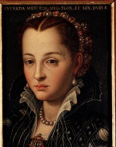 Portrait de Lucrezia de Médicis (1545-1561) - Agnolo Bronzino