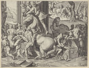 Adoration des mages (partie inférieure droite) - Agostino Carracci