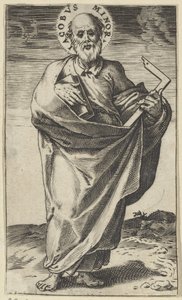 Apôtre Jacques le Mineur avec un livre et une équerre