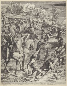 Crucifixion du Christ (partie gauche) - Agostino Carracci