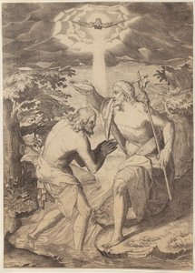 Baptême du Christ - Agostino Carracci