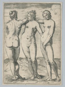 Les Trois Grâces - Agostino Carracci