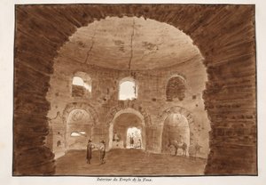 Intérieur du Temple de la Toux, 1833