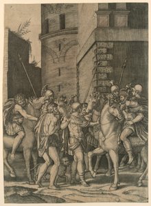 Un empereur romain rencontrant un soldat