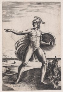 Un guerrier - Agostino Veneziano