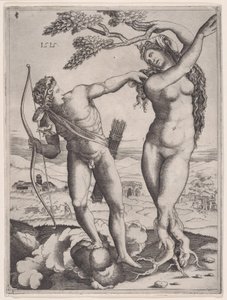 Apollon et Daphné, daté 1515