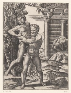 Hercule lutte avec Antée