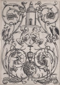 Panneau ornemental - Agostino Veneziano