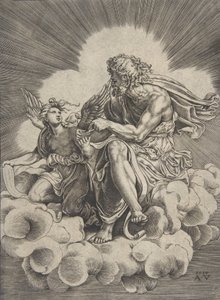 Saint Matthieu, daté de 1518 - Agostino Veneziano