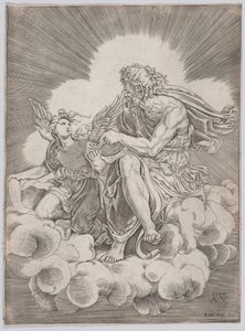 Saint Matthieu, daté de 1518 - Agostino Veneziano