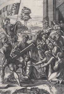 Le portement de croix, 1517 - Agostino Veneziano