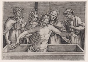 La Mise au tombeau du Christ, vers 1514-36 - Agostino Veneziano