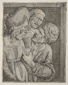 La vieille femme riche - Agostino Veneziano