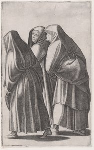 Les trois saintes femmes allant au sépulcre, vers 1514-36 - Agostino Veneziano
