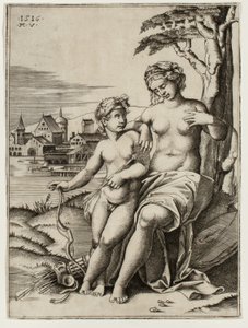 Vénus blessée par la flèche de Cupidon