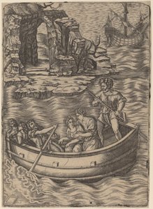 La Barque - Agostino dei Musi after Raphael
