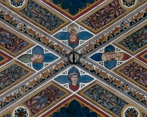 Têtes et motifs végétaux (détail) - Agostino di Marsiglio