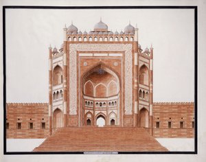 La porte de Futtypore, Sicri, c. 1815 - Agra School