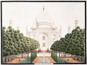 Le Taj depuis le jardin, c. 1815