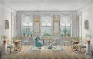 Le Salon dans le Manoir Gorki, 1831
