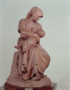 Paysanne allaitant un nourrisson, 1873