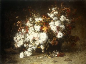 Nature morte de fleurs - Aime Perret